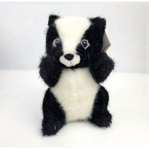 Russ Caress Soft Pets Skunk Spunky Plush #663 With Tag 8" Rare